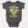 Naayu Ku Peru Vachaye Soru Vachaye Short Sleeve Baby Onesie in Charcoal Color